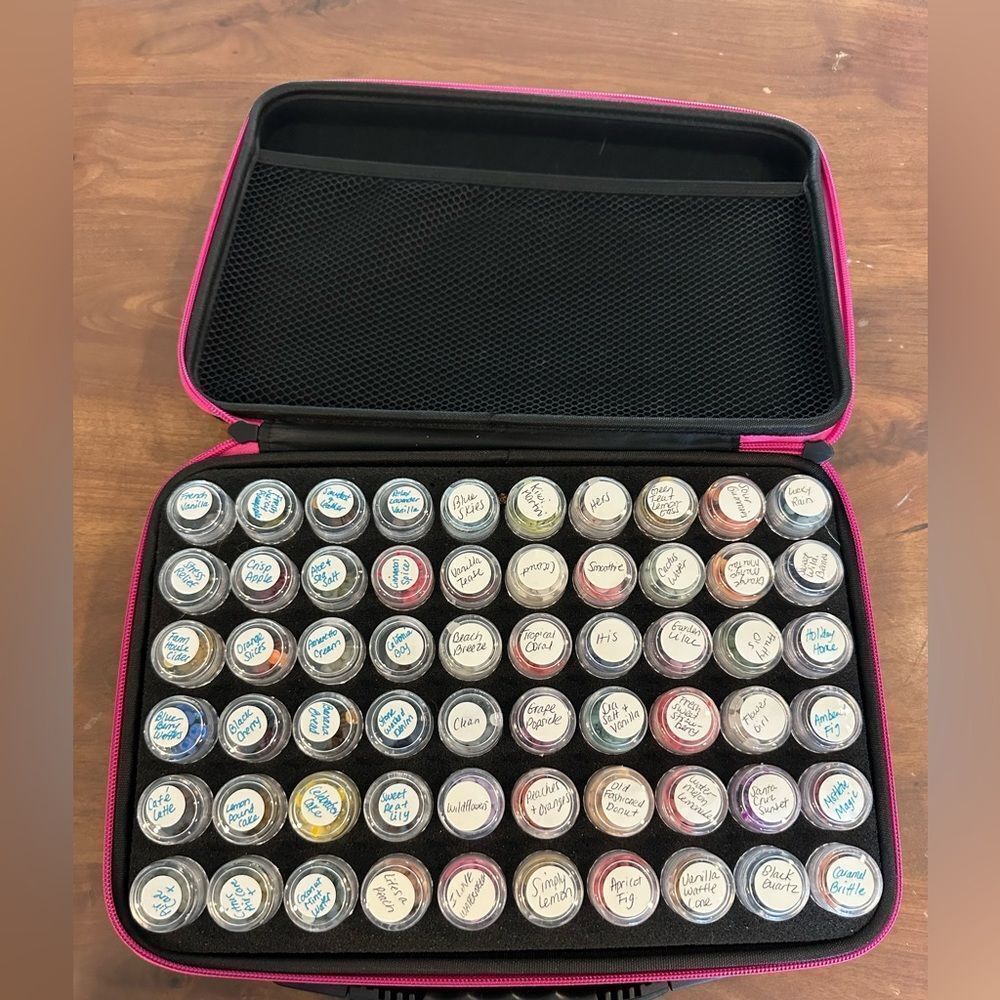 60 Slot Diamond Painting Storage Bead Organizer Case Pink Zebra Sampler